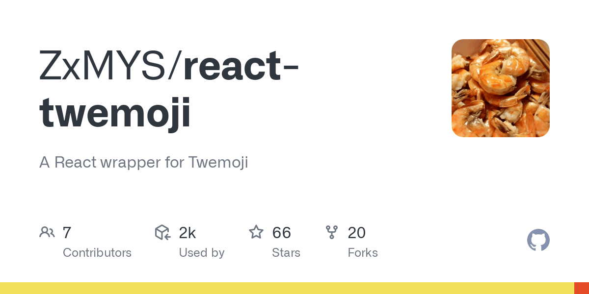 GitHub - ZxMYS/react-twemoji: A React wrapper for Twemoji