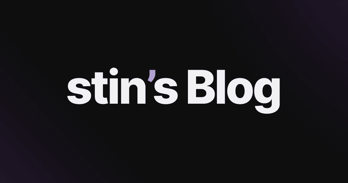 Home | stin's Blog