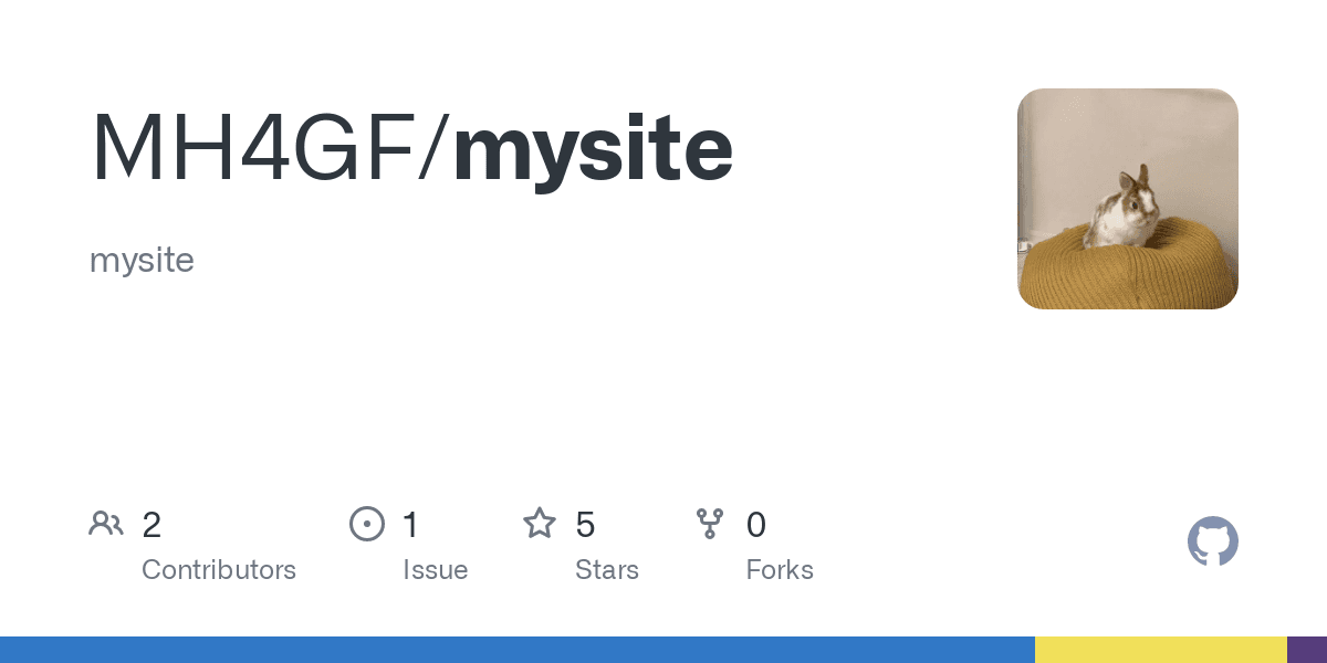 GitHub - MH4GF/mysite: mysite