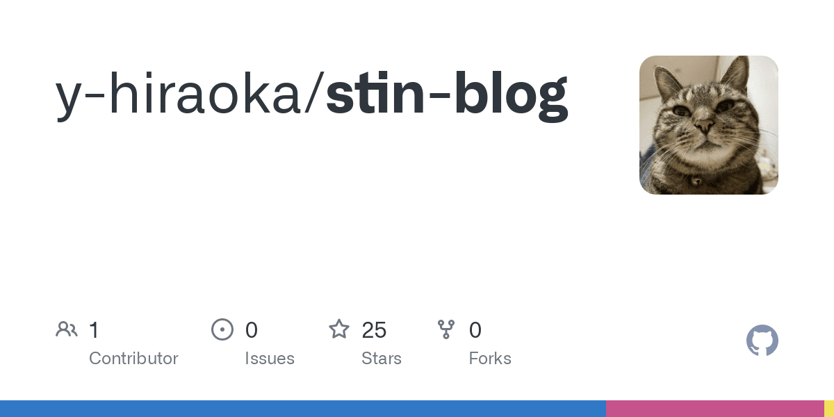 GitHub - y-hiraoka/stin-blog