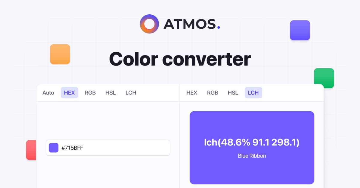 Convert colors from HEX to HSL | Atmos