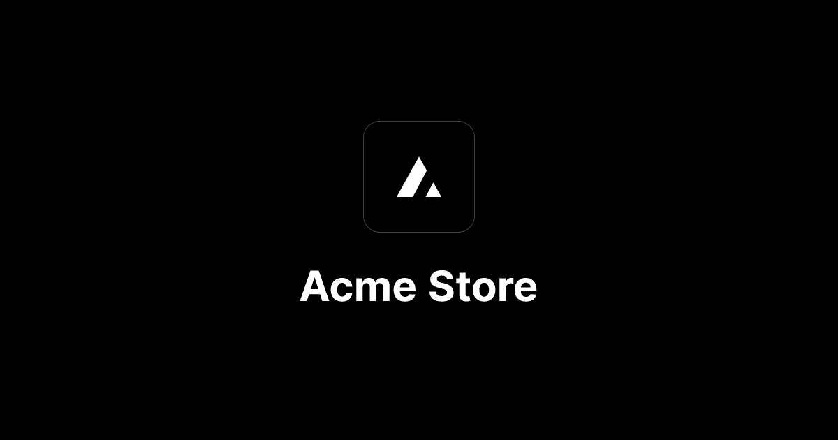 Acme Store